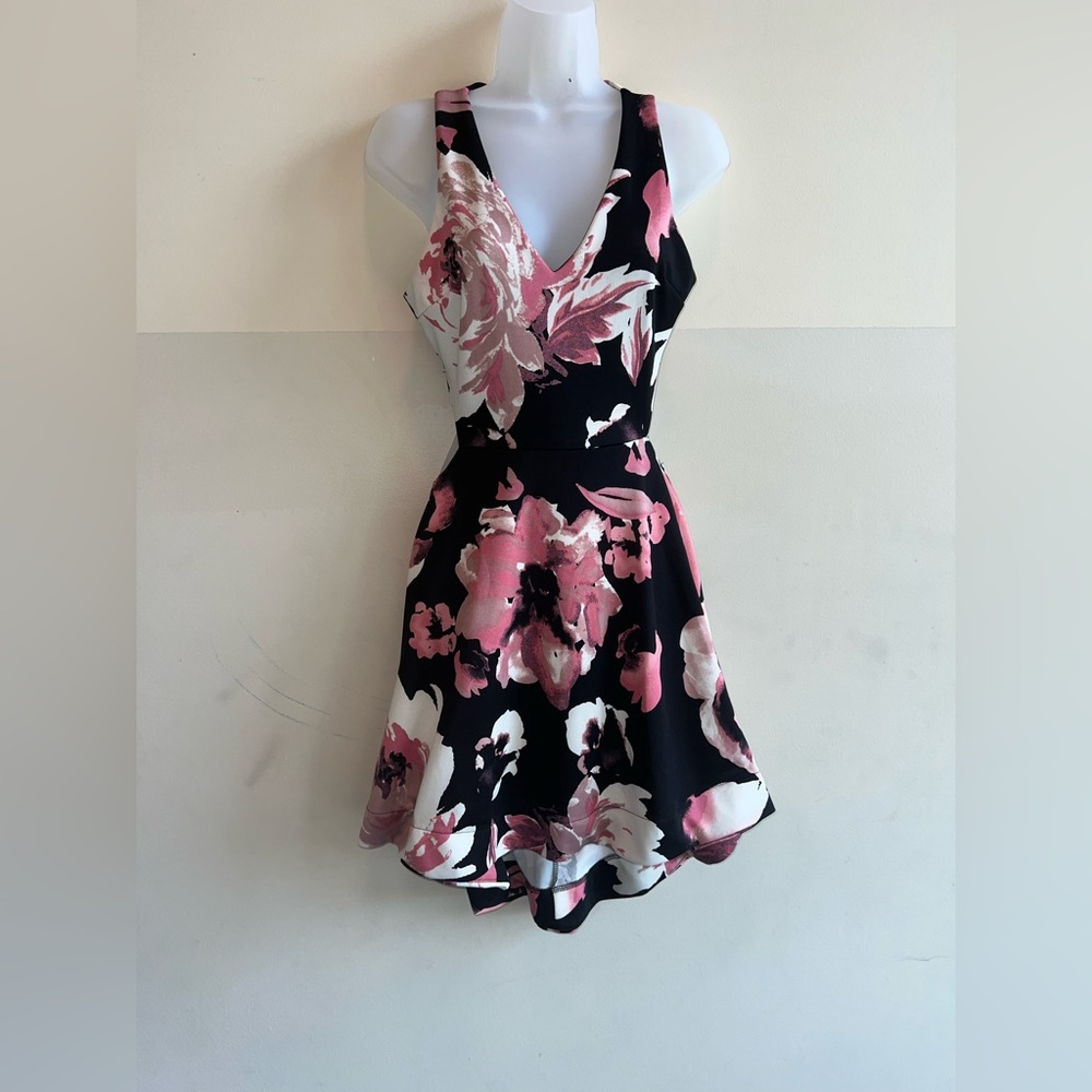 Charlotte Russe Pink Floral Mini Dress